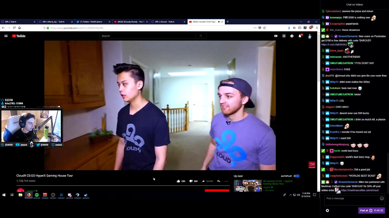 Shroud Reacts to 