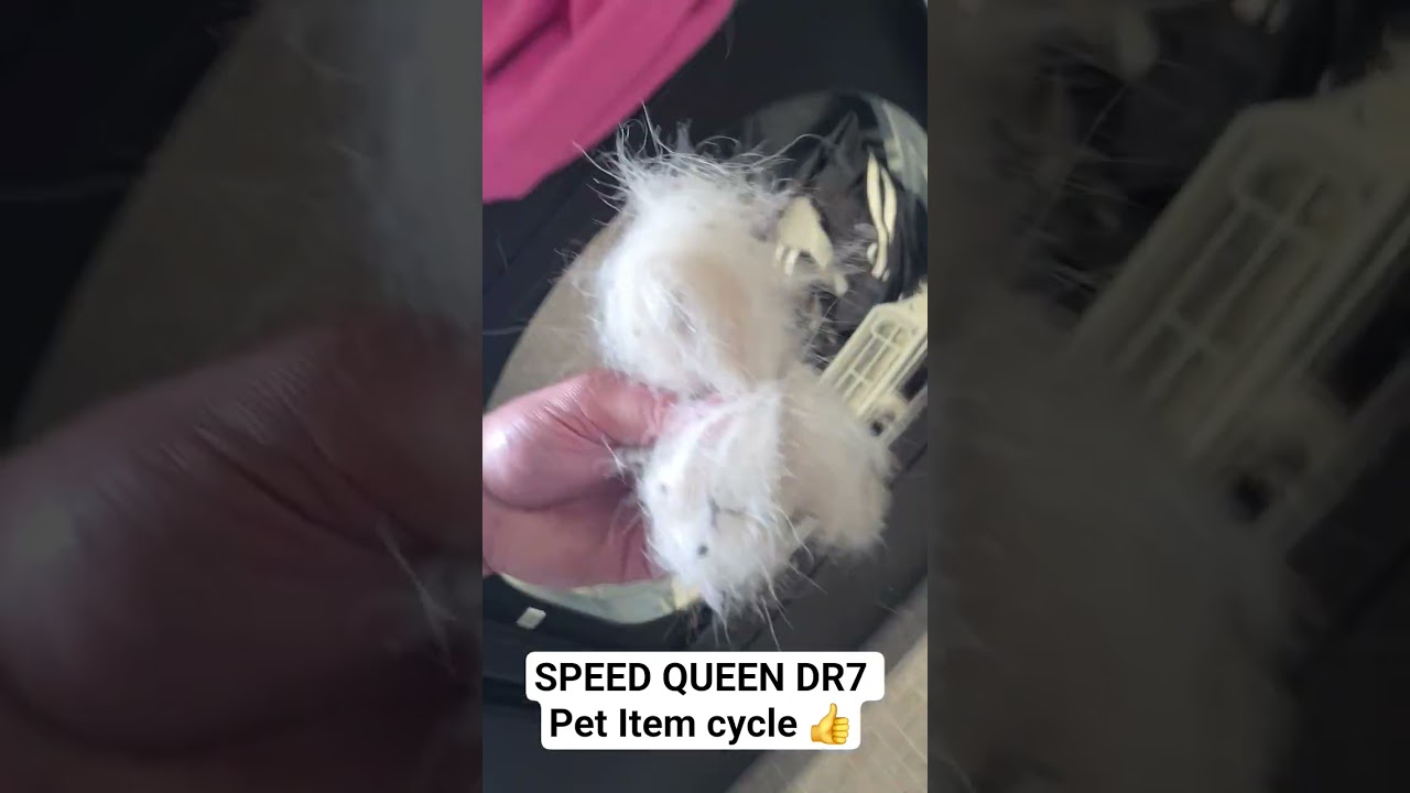 Speed queen really gets the hair! #speedqueen #dryer #dr7