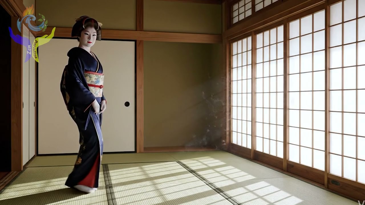 Tatami Room Balance • Geisha Quiet Interior • Zen Ambient Calm