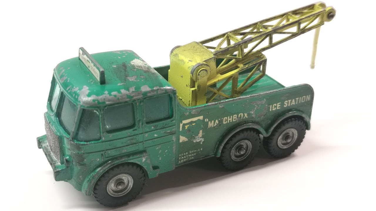 Поломка трактора Foden № K-12 Matchbox Ремонт спичечной коробки. Литая модель игрушки.