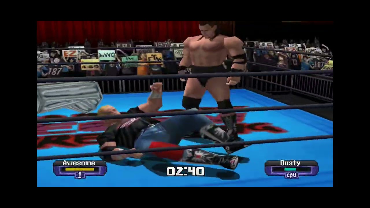 ECW Born To Be Wired Gameplay (Mike Awesome VS. Dusty Rhodes)