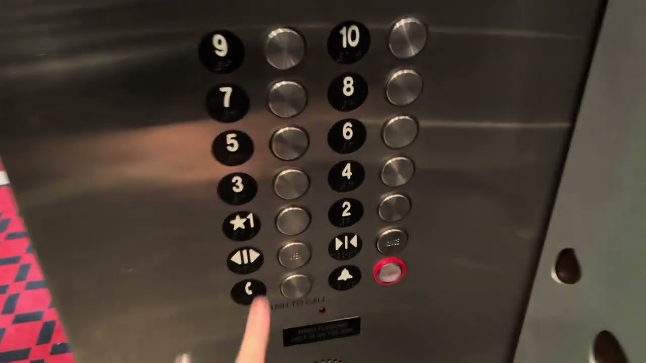 Modded Montgomery Traction Elevators ~ Hilton ~ Rosemont, IL