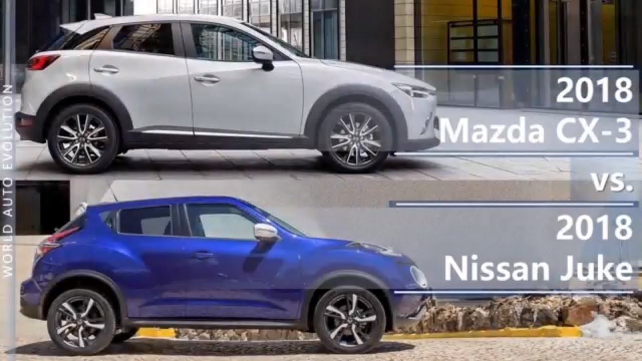 2018 Mazda CX-3 vs 2018 Nissan Juke (technical comparison)