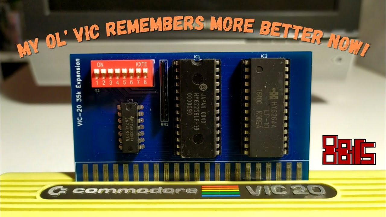 Taking a look at my new Commodore VIC 20 35k memory expansion and some expanded memory gaming