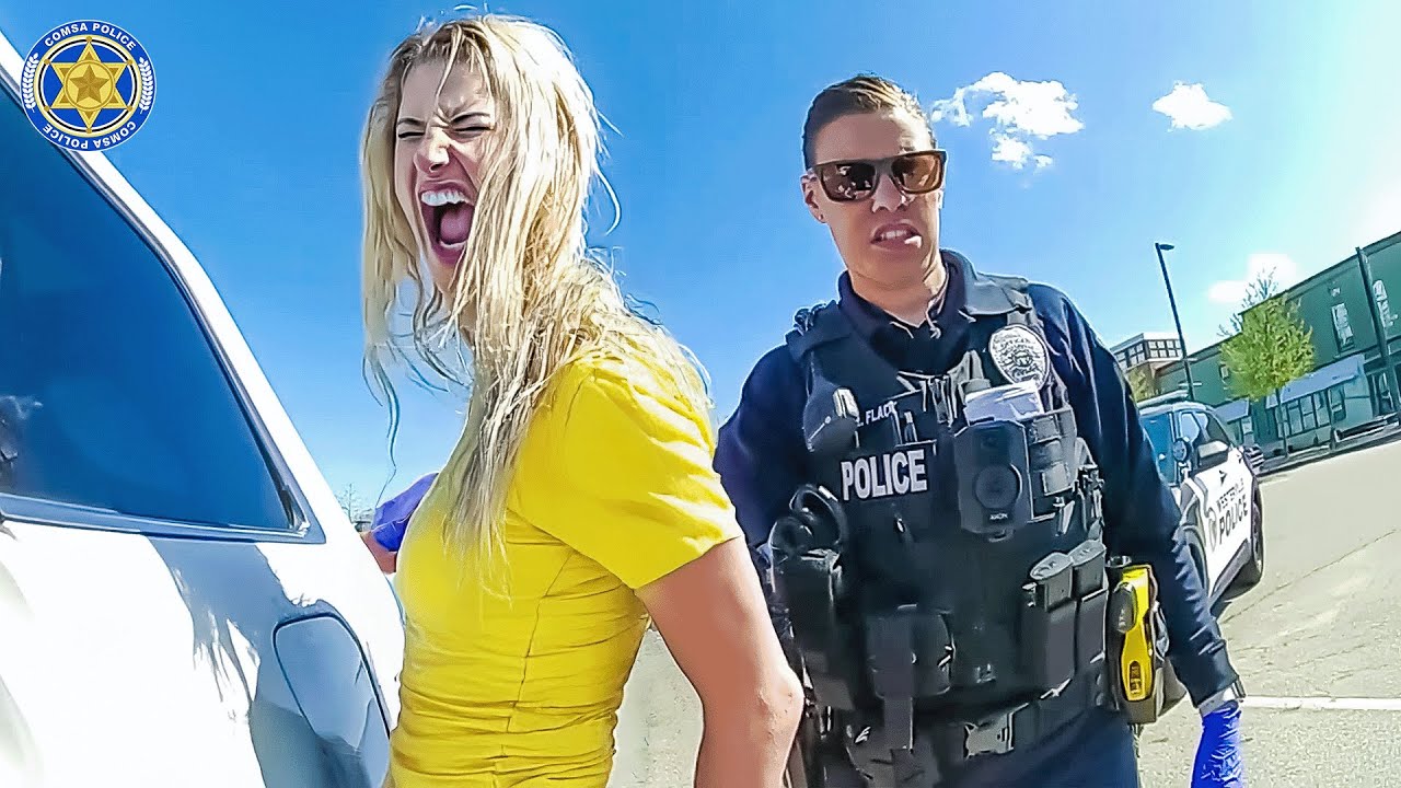 Drunk Woman&rsquo;s Meltdown Ends in Arrest | Karens Getting Arrested By Police