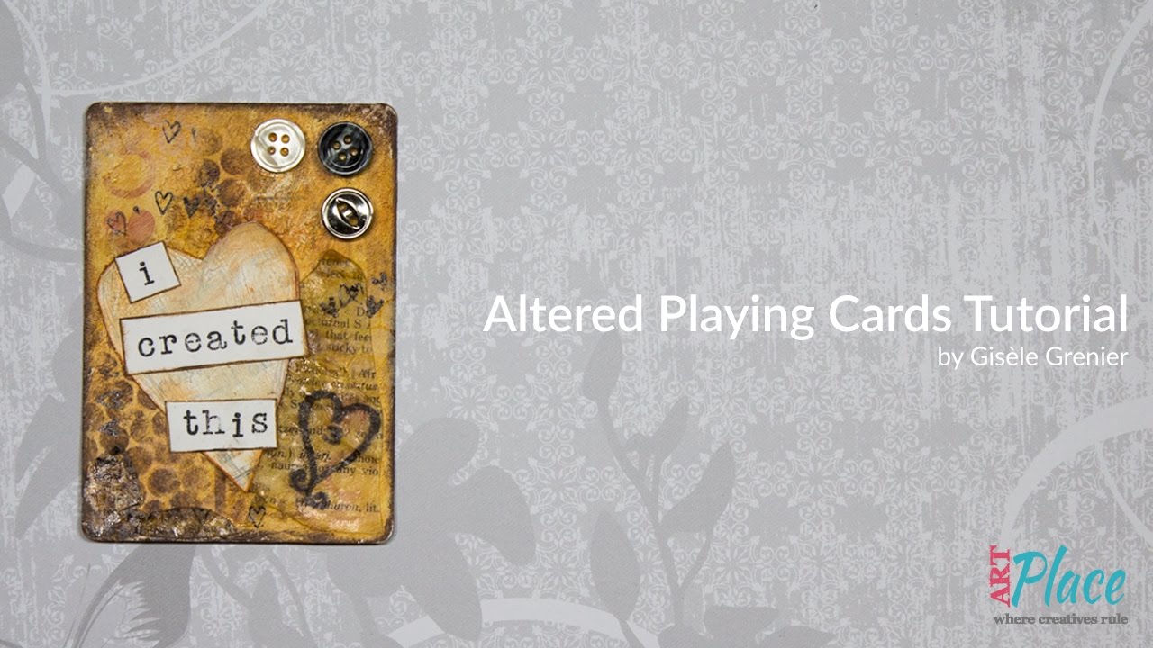 How to Use an Altered Playing Card to Create an Artist Trading Card