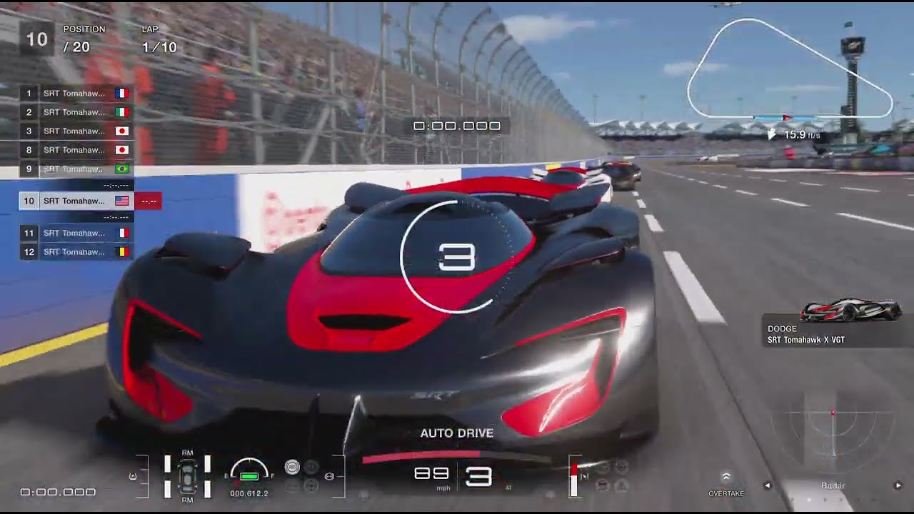 Gran Turismo 7 - Daily Marathon Race - Blue Moon Bay Raceway - SRT Tomahawk X VGT - GT7 - PS5
