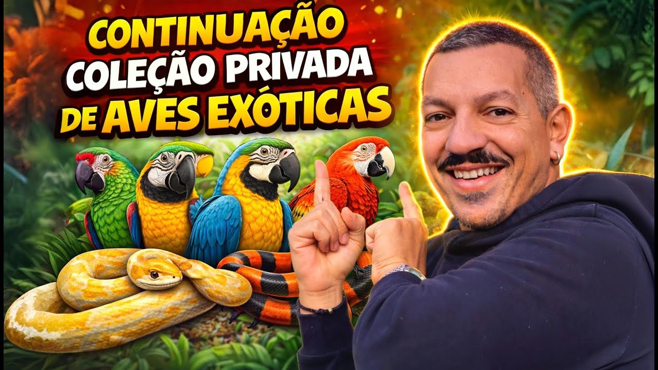 COLE&Ccedil;&Atilde;O PRIVADA AVES EX&Oacute;TICAS, PARTE 2! EUAKSOU SELVAGEM