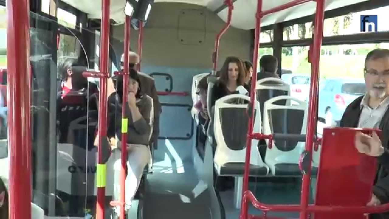 Subimos al nuevo autobus de la EMT