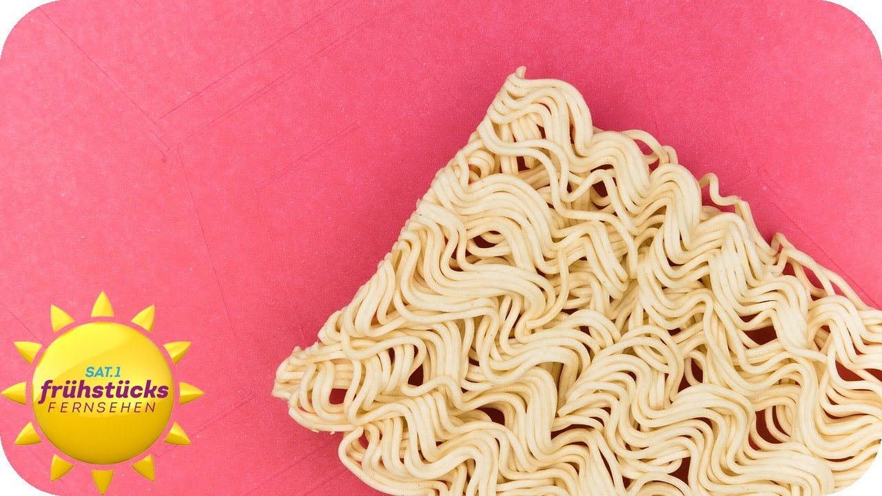 Nudelgerichte für unter 1 Euro - wie gesund sind Instant Nudeln? | SAT.1 Frühstücksfernsehen