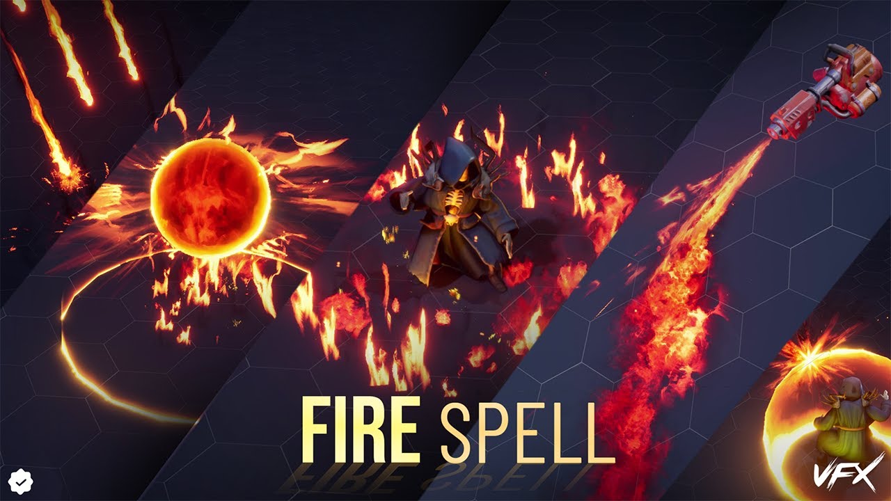 Fire Spell VFX Pack Unreal Engine Preview