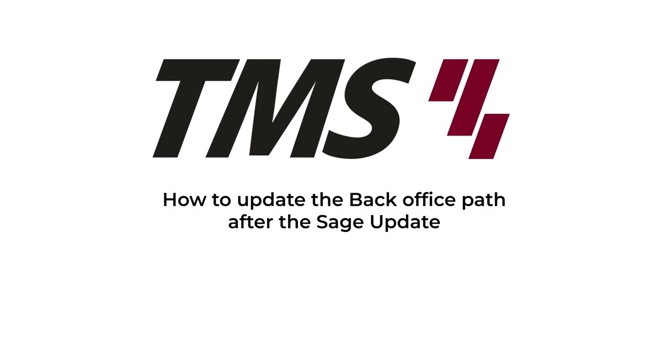 Update the Back Office Path after a Sage upgrade