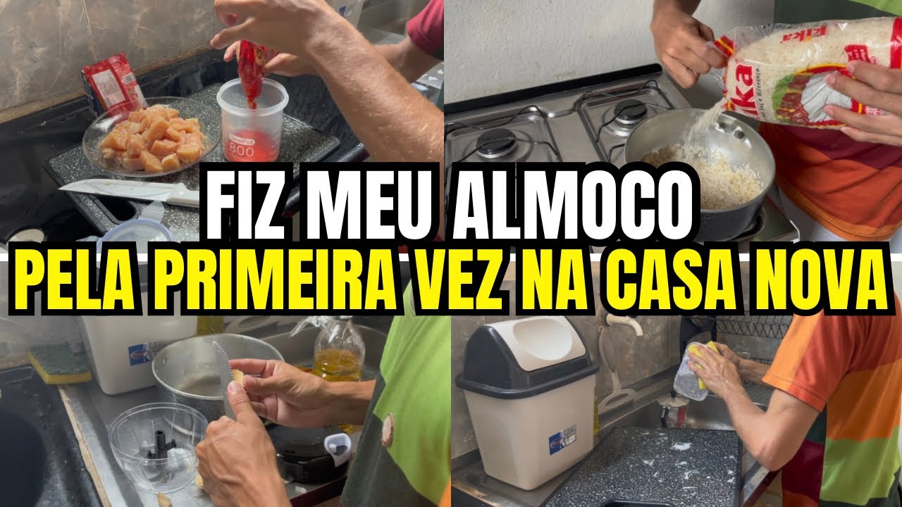 FIZ ALMOÇO PELA PRIMEIRA VEZ NA CASA NOVA! 😍🏠✨