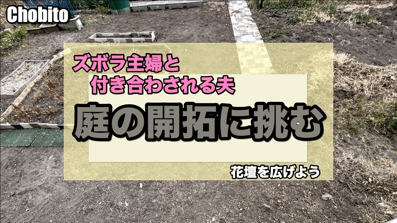 庭の開拓　ズボラ主婦　花壇の拡張　夫婦　庭改造　フジバカマ　ガーデニング　庭造り
