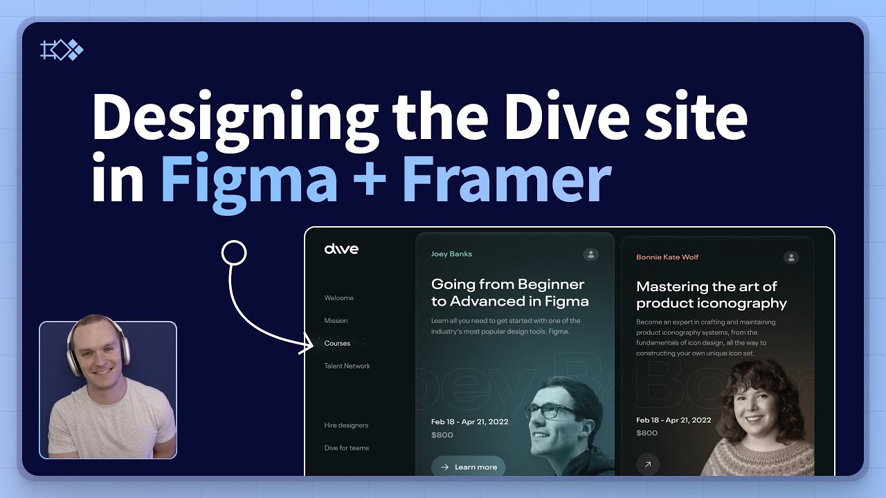 Designing the new Dive website in Figma + Framer