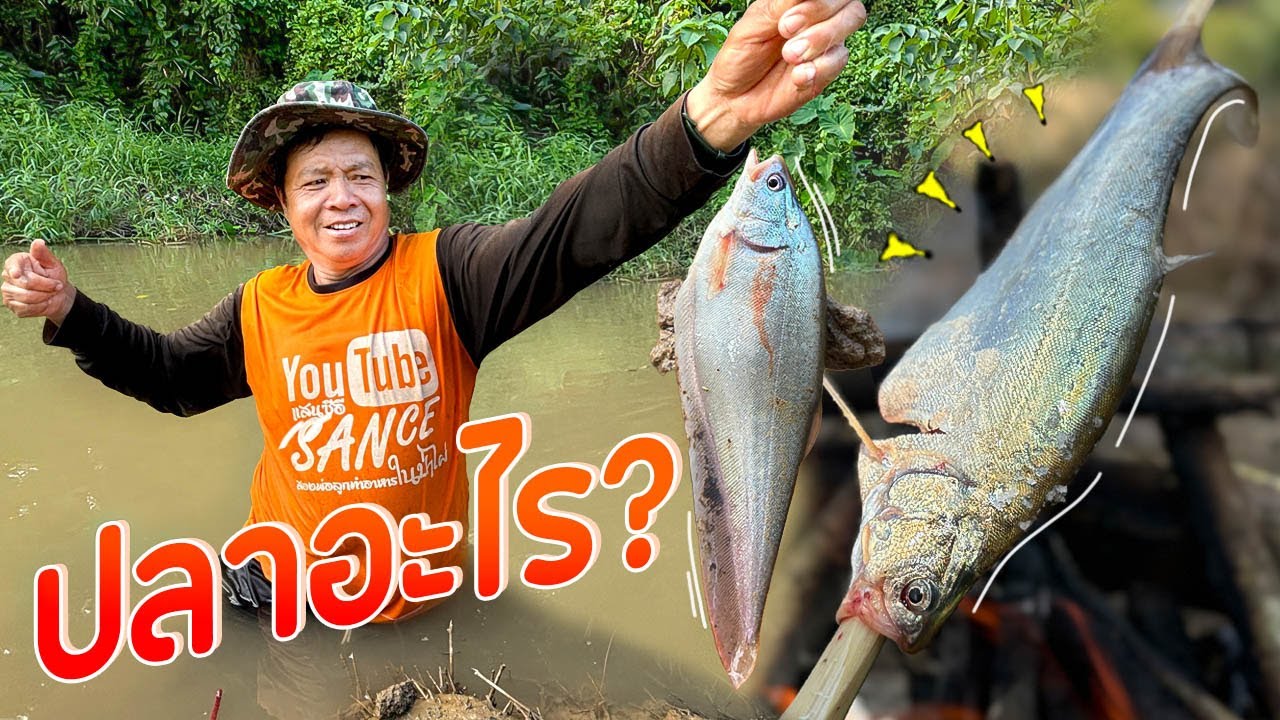 ไม่ผิดหวัง !! ตกปลาแบบโบราณ พ่อเคยทำสมัยอยู่รัฐฉาน !! l ครัวป่าไผ่