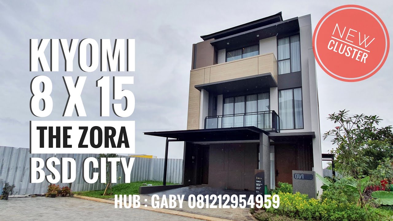 CLUSTER KIYOMI DAN KAZUMI THE ZORA BSD CITY TIPE 8 X 15. Luxurious Japanese. Sultan Pasti Beli