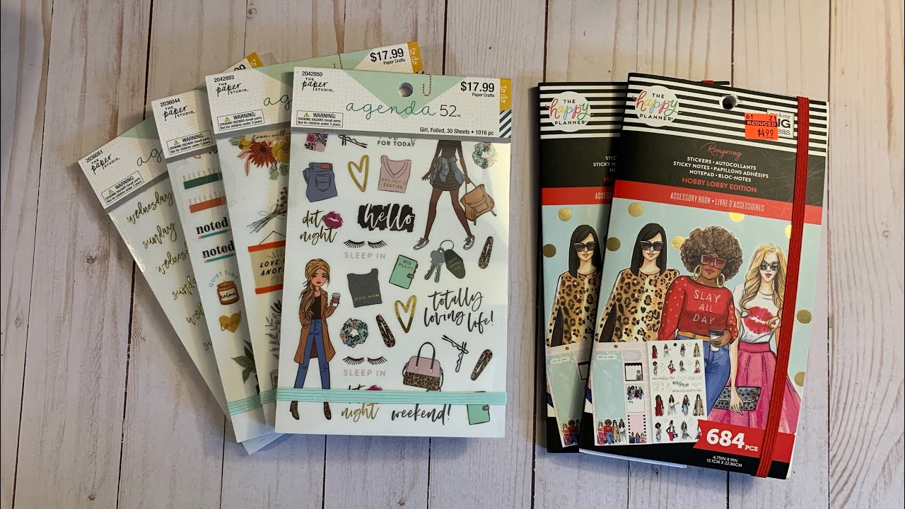 HOBBY LOBBY HAUL | Happy Planner & Paper Studio Sticker Books