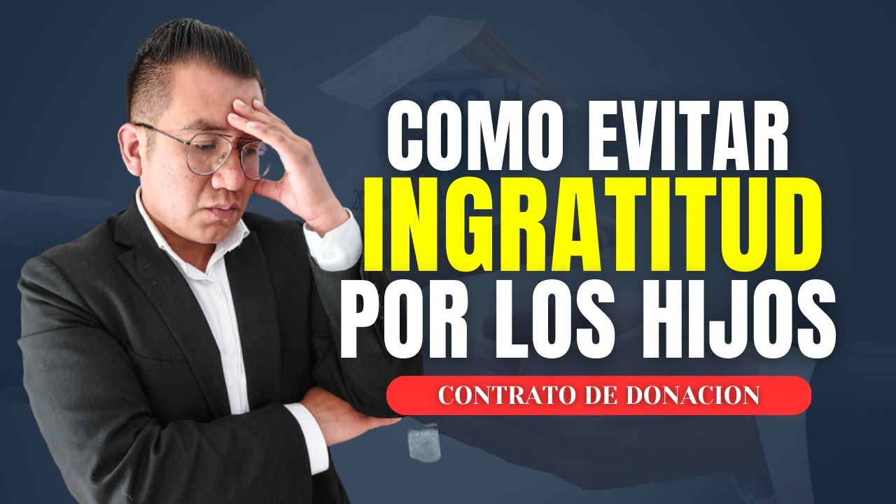 🔴 Donación con reserva de USUFRUCTO VITALICIO.  Evita ingratitud por parte del donatario.