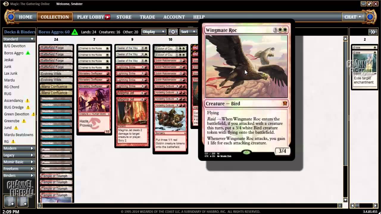 Channel Smdster  - Standard Red/White Aggro (Deck Tech)