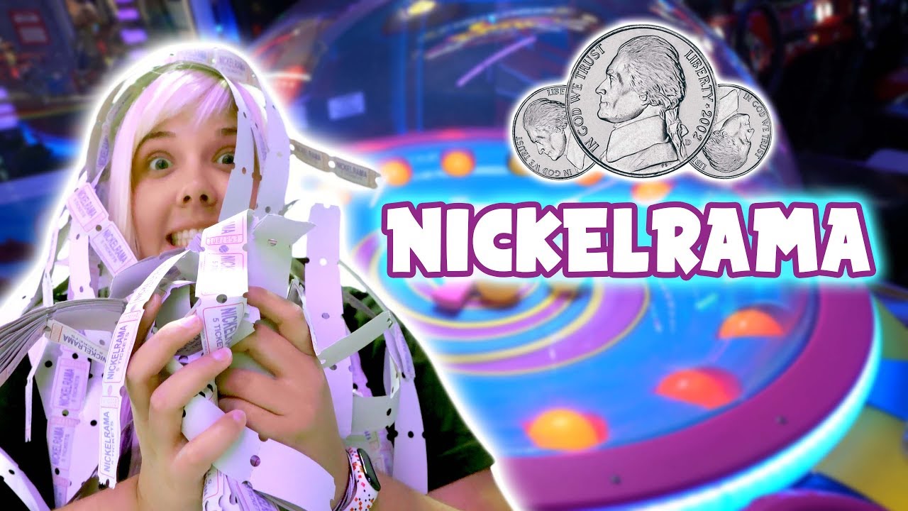 Cheapest jackpots EVER! Nickel ticket games at Nickelrama arcade in Texas