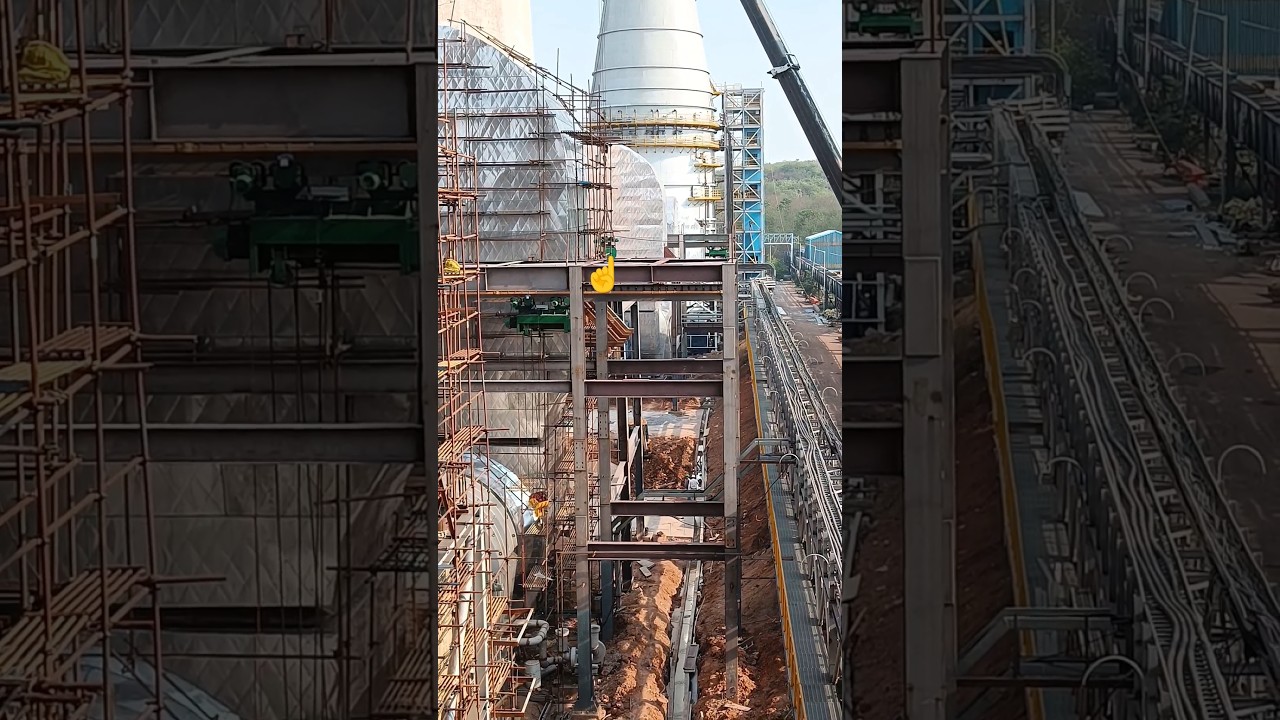 Erection work of HOIEST CRANE is going on in FGD project 🏗️⚠️✨