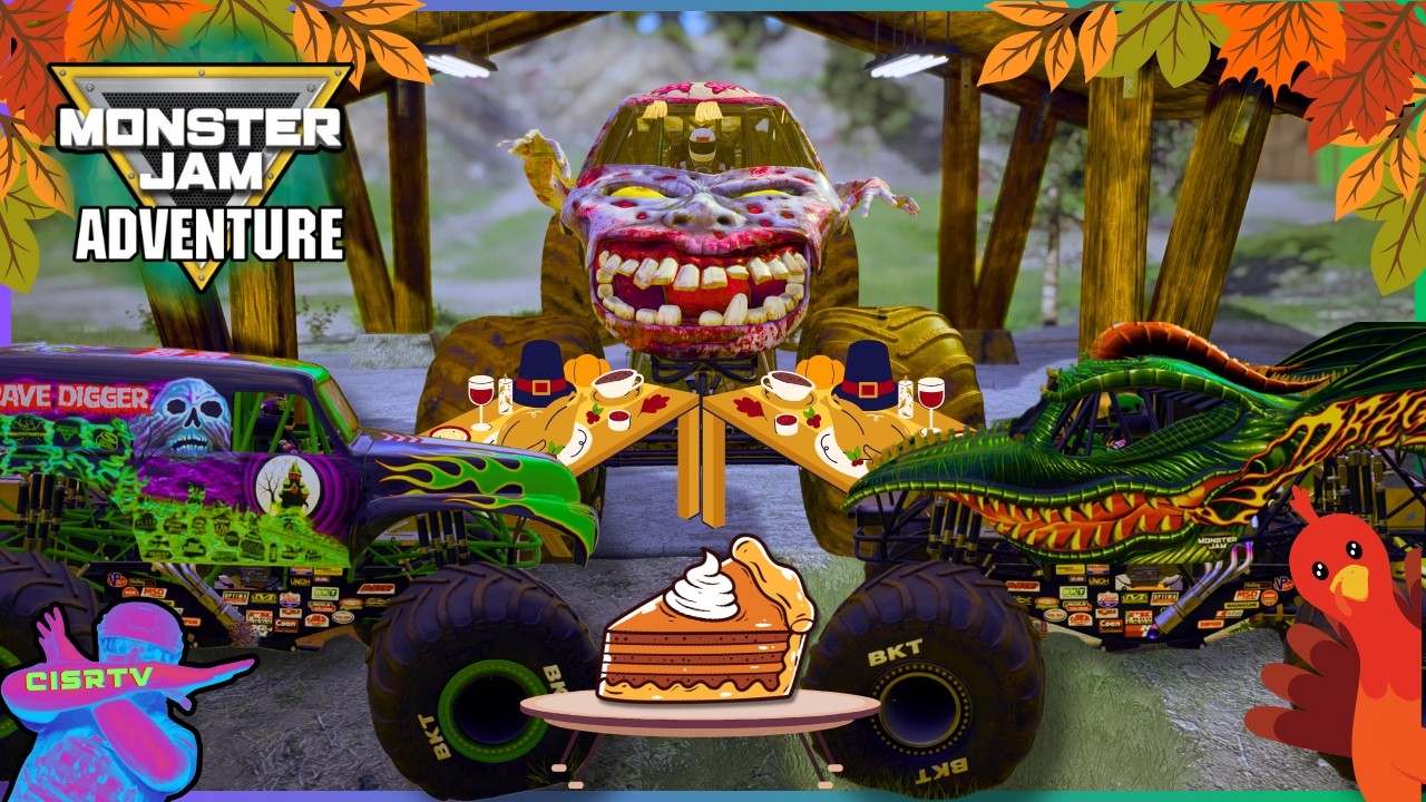 A Monster Jam Adventure Thanksgiving | Our Heroes Must Find the Lost Ingredients For a Feast | Ep 29