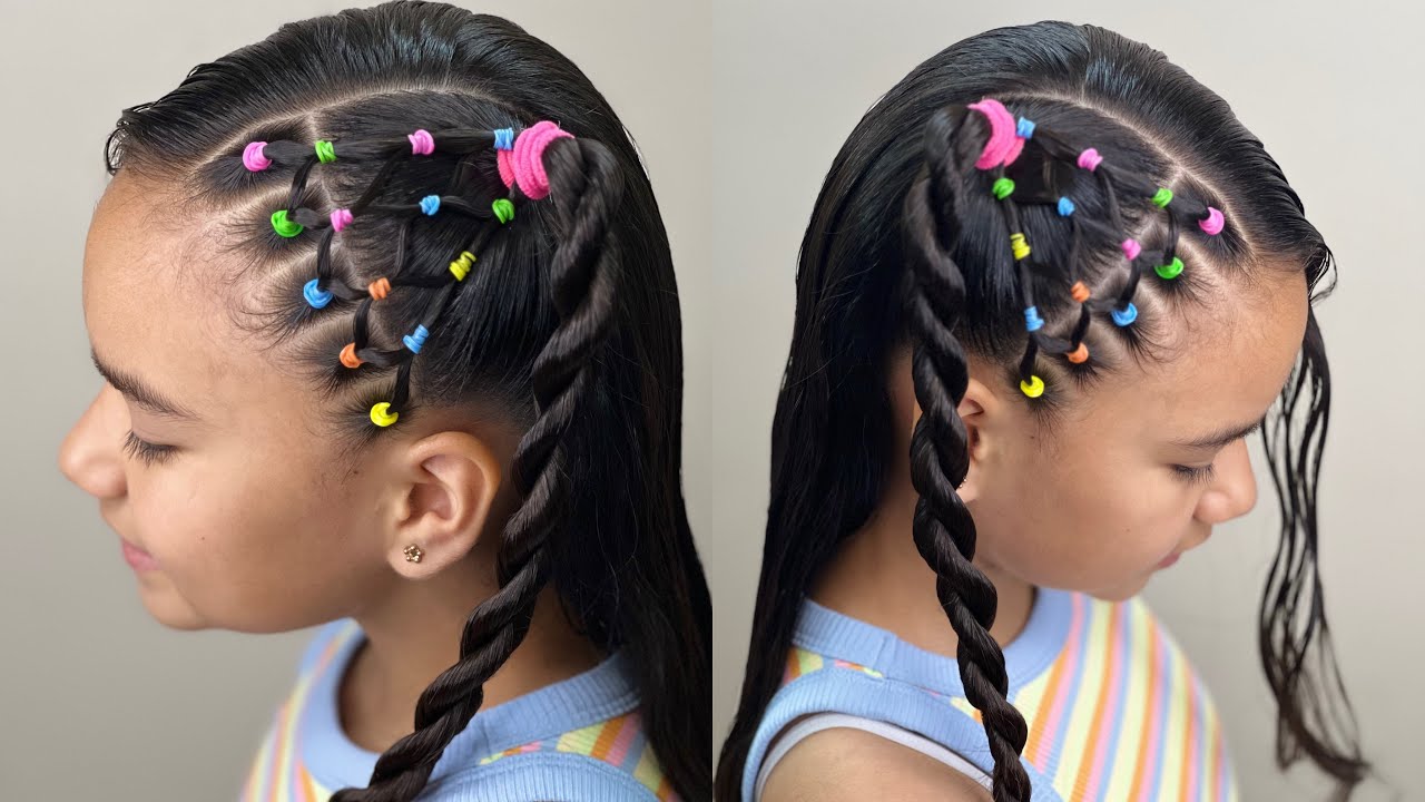 PEINADO FÁCIL Y BONITO PARA NIÑAS🩷 / PEINADOS PARA NIÑAS 💗