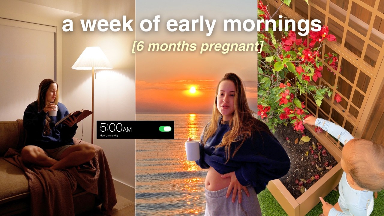 5 am mornings in my life ☕️ trying to wake up before my son & placenta previa update!