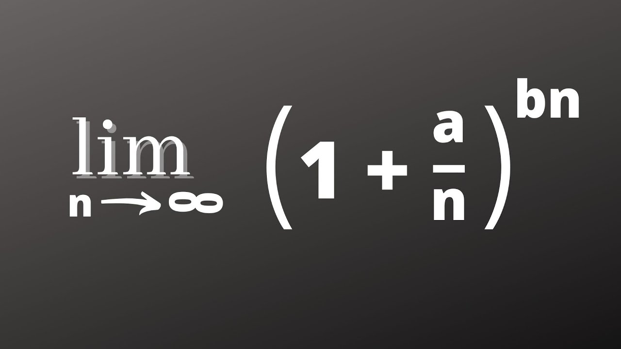 Une belle et importante limite : with the fabulous euler's number e