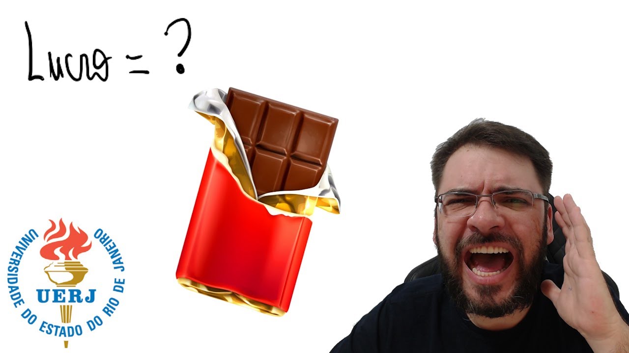 UERJ/2025 Em uma confeitaria recém-inaugurada, o preço de custo de uma barra de chocolate é de