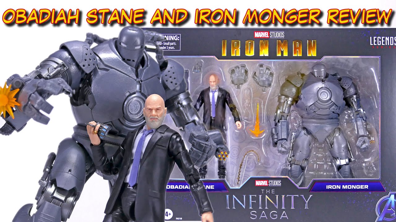 Obadiah Stane and Iron Monger Unboxing and Review Hasbro Marvel Legends MCU Infinity Saga wave
