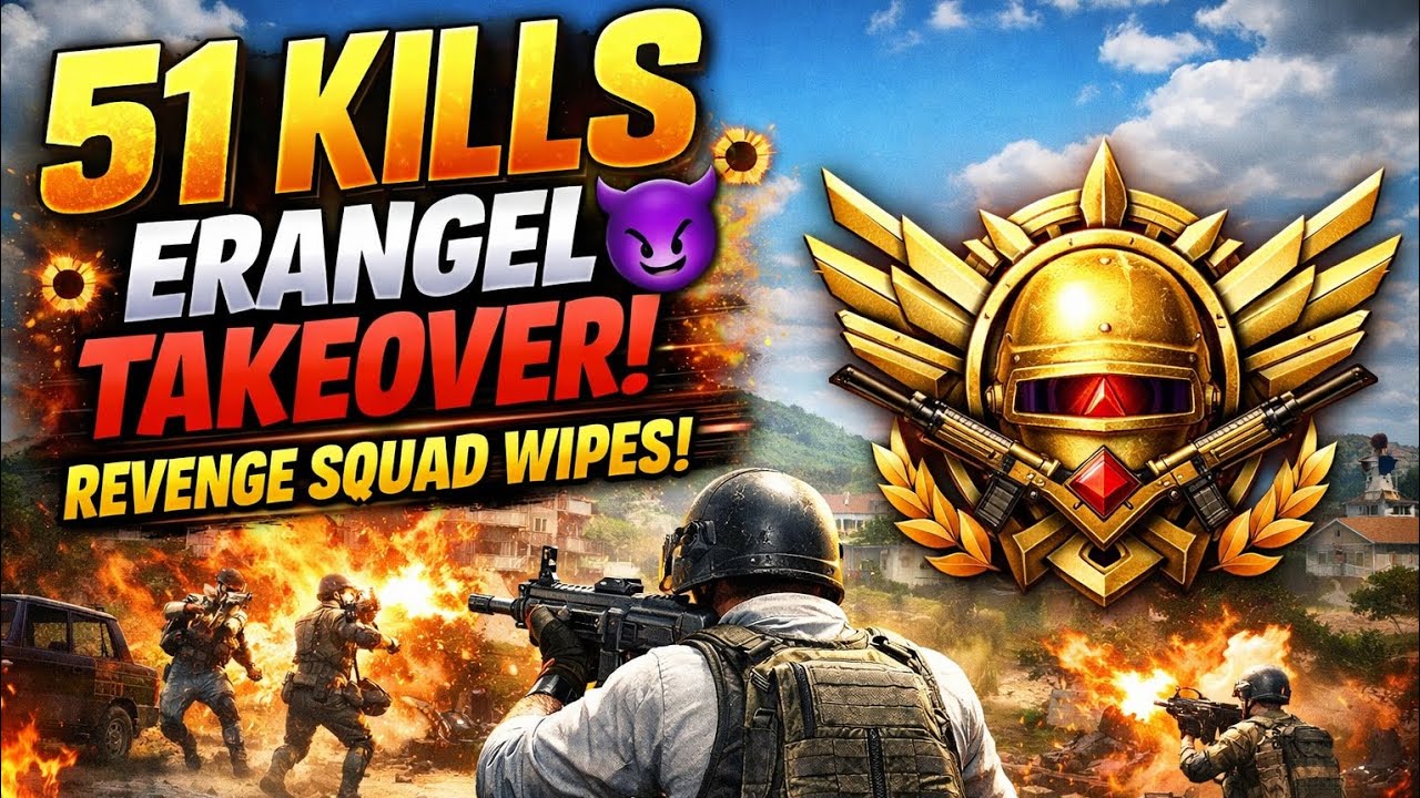 51 KILLS ERANGEL TAKEOVER 😈 | Revenge Squad WIPES in Conqueror Lobby | PUBG Mobile