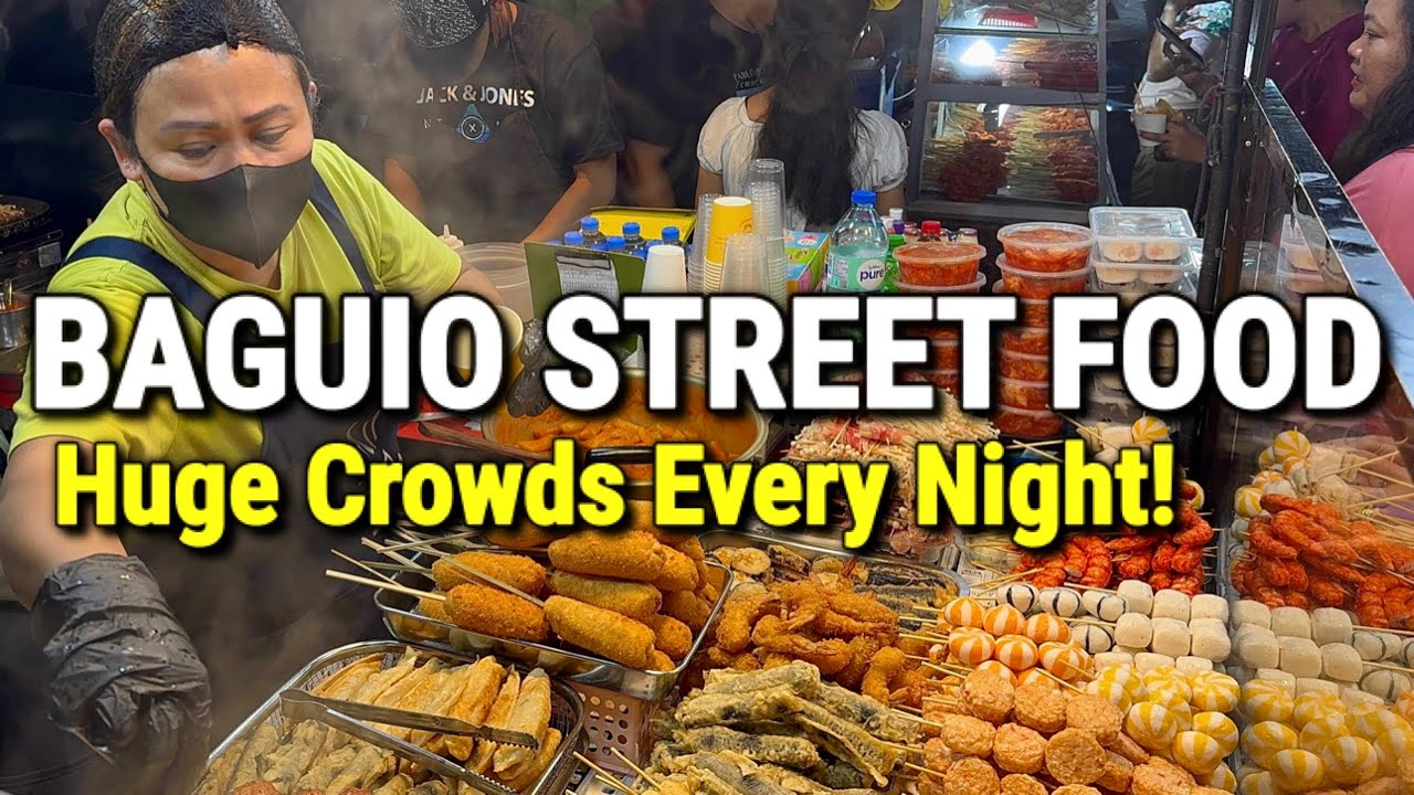 Philippines STREET FOOD! 🇵🇭 Baguio City’s BIGGEST & Most Famous Night Market Tour