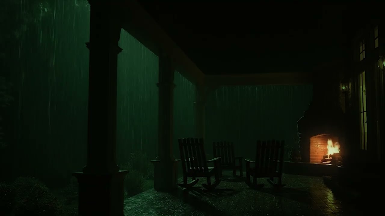 Relaxing Stormy Night | Heavy Rain and Thunder for Deep Sleep