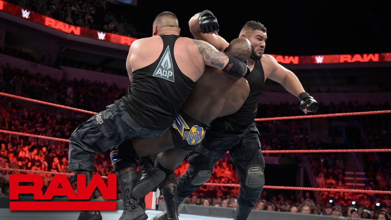 Titus Worldwide против The Authors of Pain: Raw, 2 июля 2018 г.