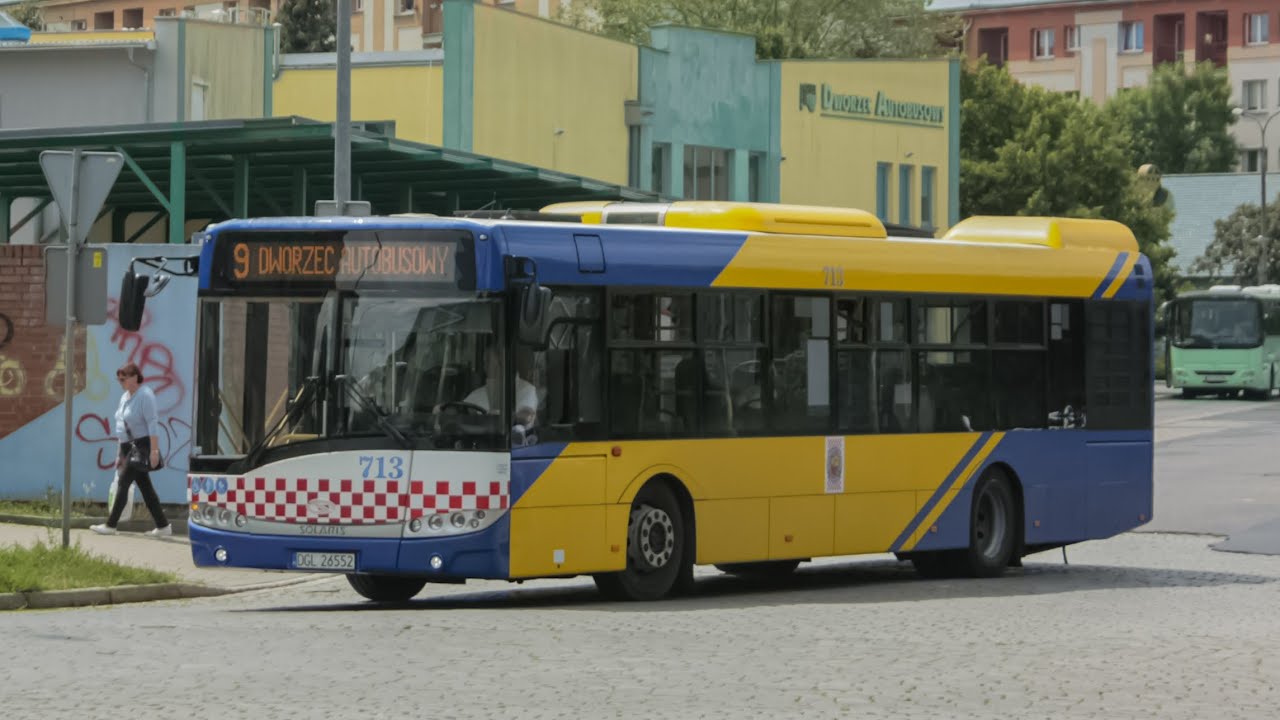 Solaris Urbino 12 III Euro 6 #713 @ KM Głogów Full kickdown Linia 10