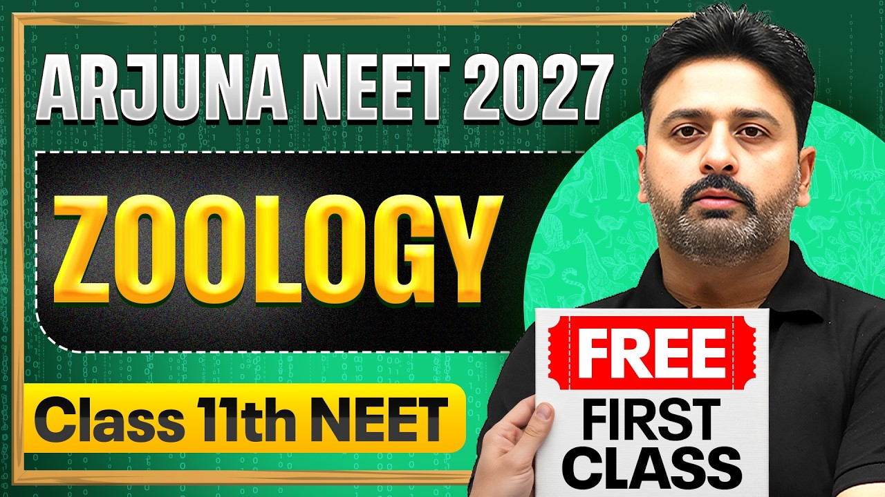 1st FREE Zoology Class by Sujeet Sir | Arjuna NEET 2027🔥