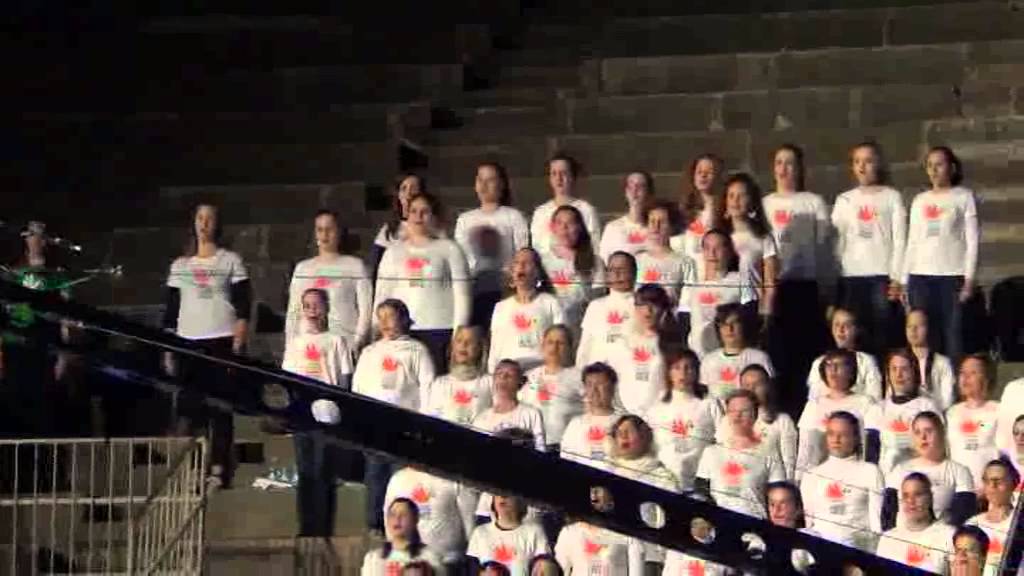 Adiemus (Karl Jenkins) pt 1 @ Arena di Verona Conto Cento, Canto Pace