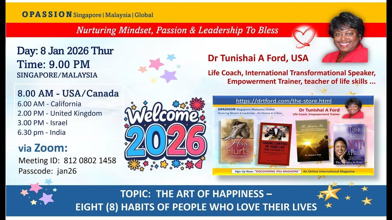 2026 01 08 Dr Tunishai Ford Art of Happiness