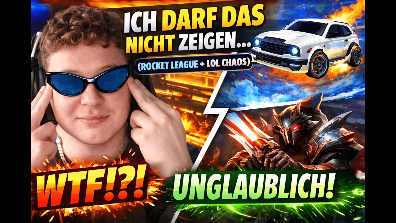 ICH DARF DAS NICHT ZEIGEN… (Rocket League + LoL Chaos)