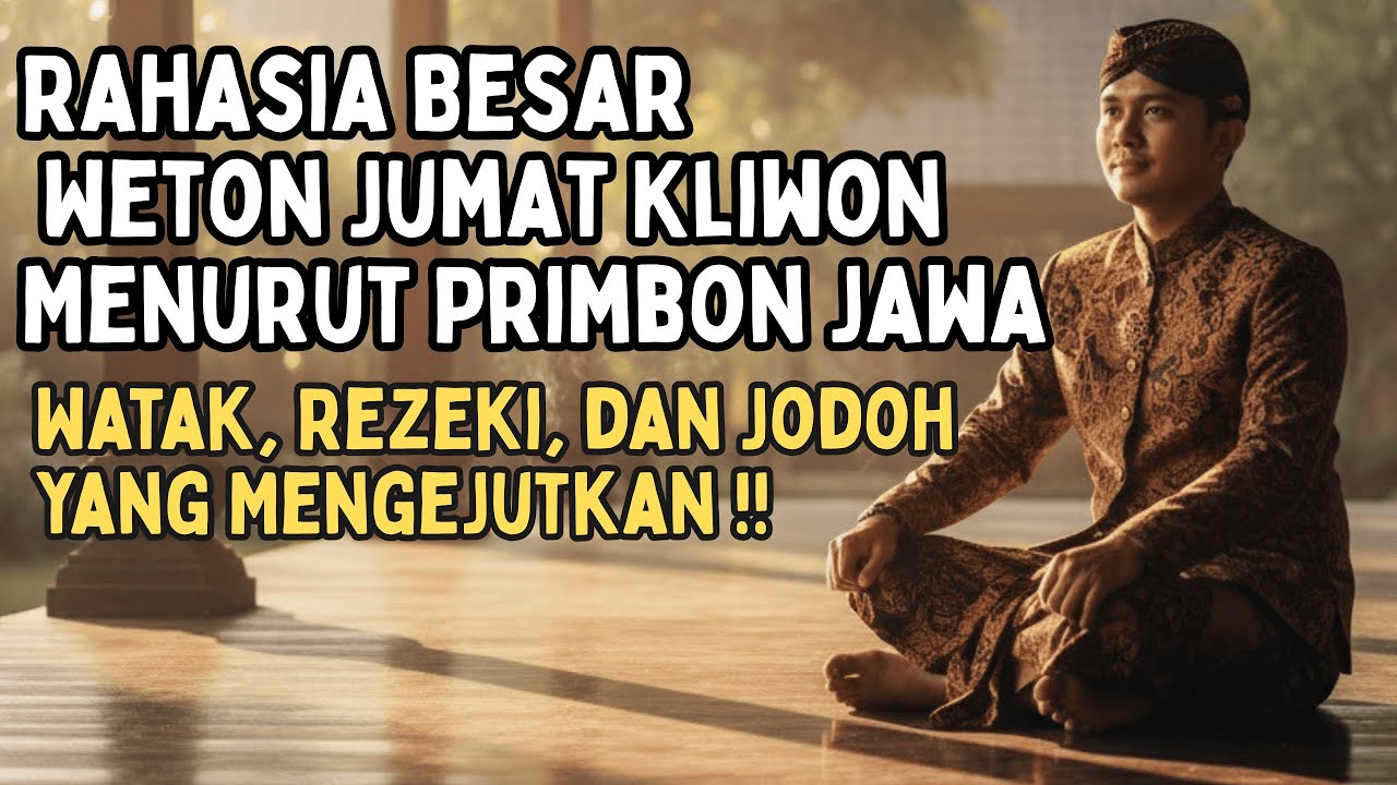Rahasia Besar Weton Jumat Kliwon Menurut Primbon Jawa Watak, Rezeki, dan Jodoh yang Mengejutkan