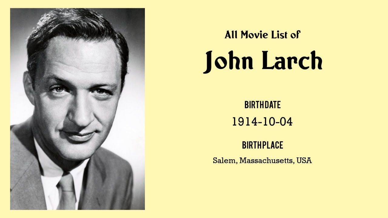 John Larch Movies list John Larch| Filmography of John Larch