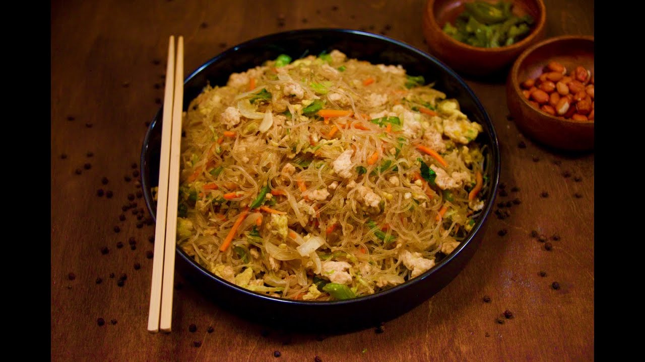 Pad woon sen | Stir fried Thai Glass Noodles I Gluten free #padwoonsen #glassnoodles #stirfry #thai