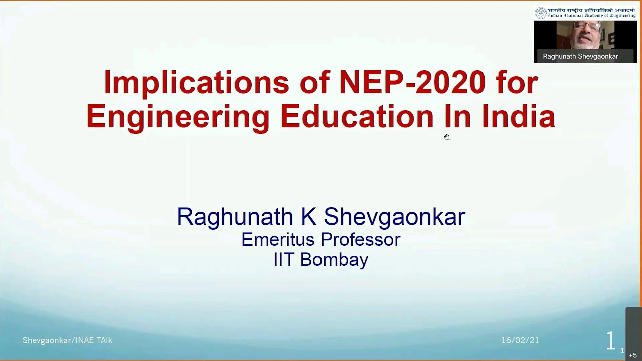 Implications of NEP-2020 for Engineering Education in India