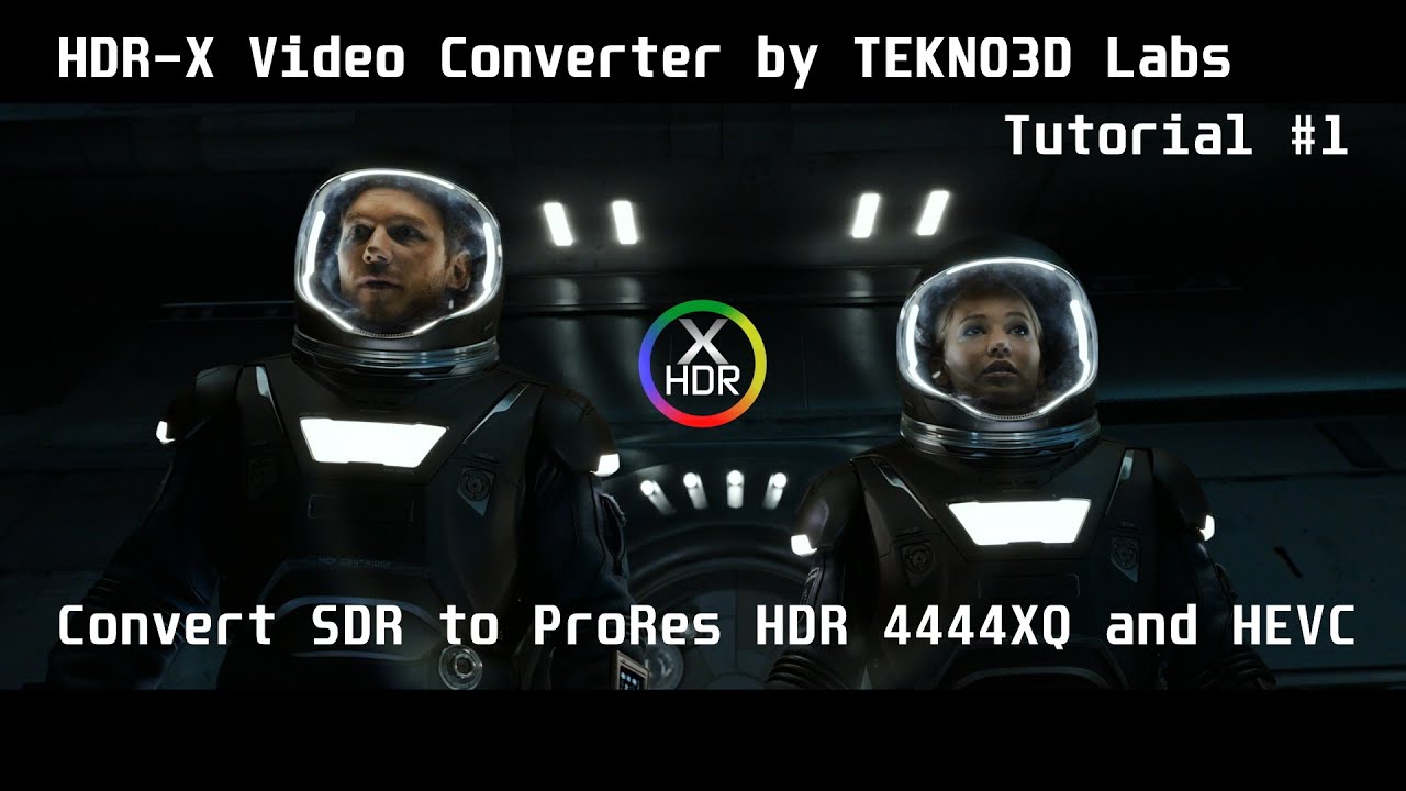 HDR-X Video Converter 1.1.9 R1 - Tutorial #1 - Convert SDR to ProRes HDR STUDIO Mode