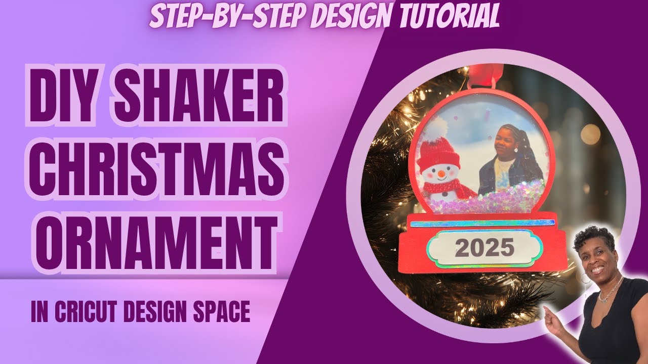 DIY SHAKER CHRISTMAS ORNAMENT TUTORIAL | CRICUT DESIGN SPACE