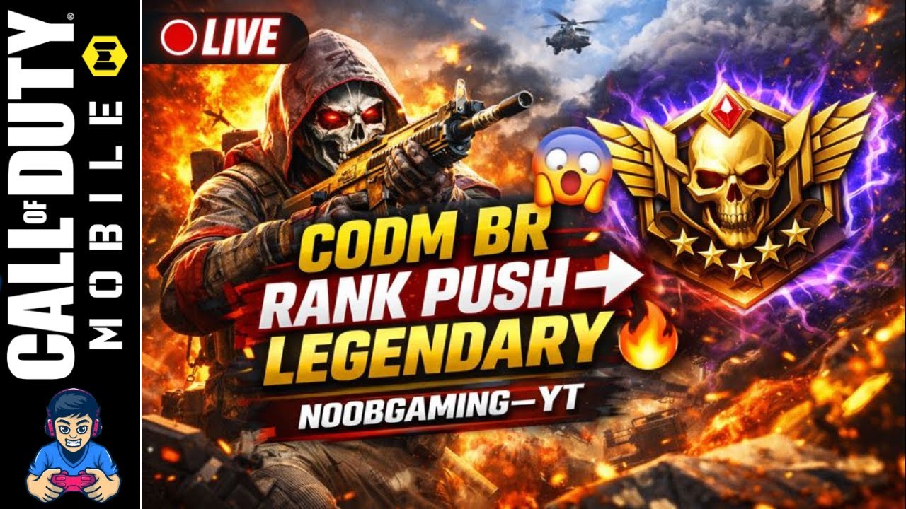 🔴 LIVE | CODM BR RANK PUSH → LEGENDARY 😱🔥 | NOOBGAMING--YT