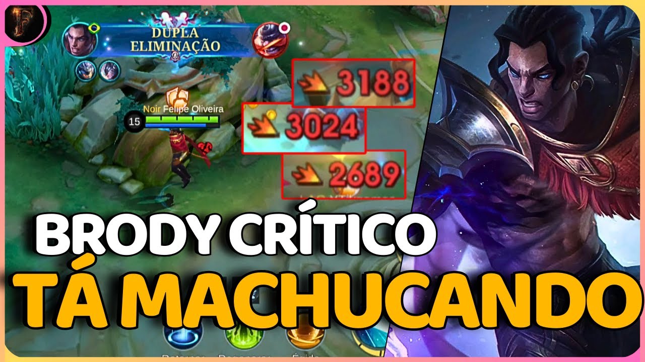 3K NO ATAQUE BÁSICO FORA A PASSIVA - BRODY GAMEPLAY | Mobile Legends