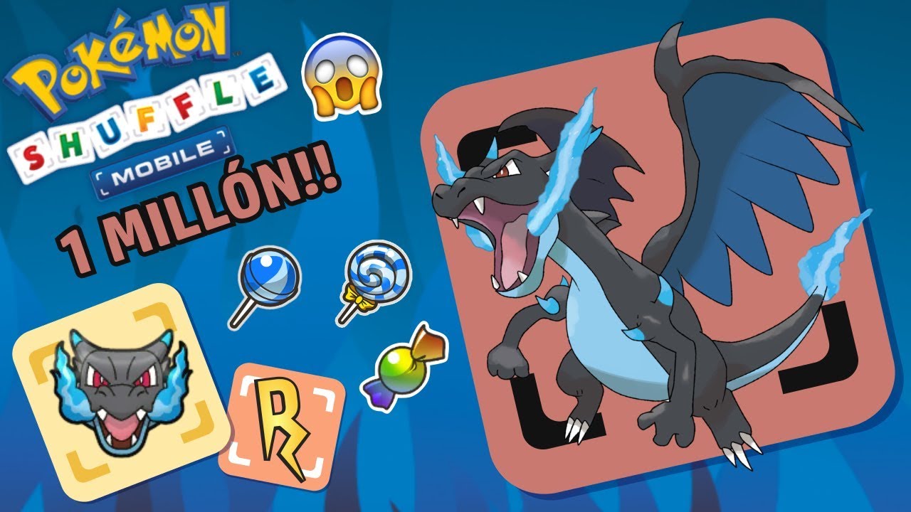Pokémon Shuffle Mobile | MEGA-CHARIZARD X! 1 MILLÓN DE PUNTOS WTF